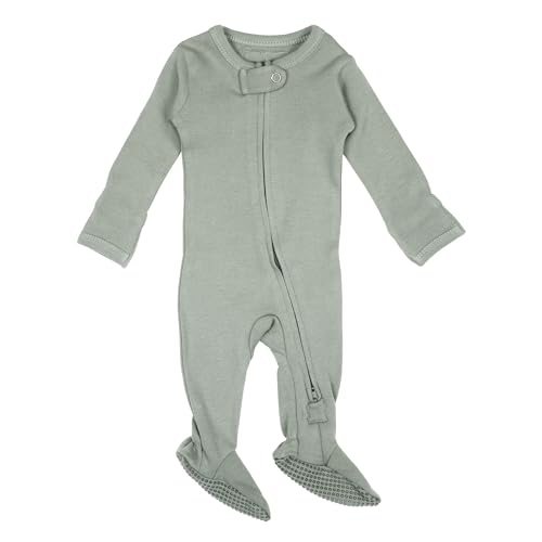 Image of L'ovedbaby unisex-baby Organic 2-way Zipper Footie