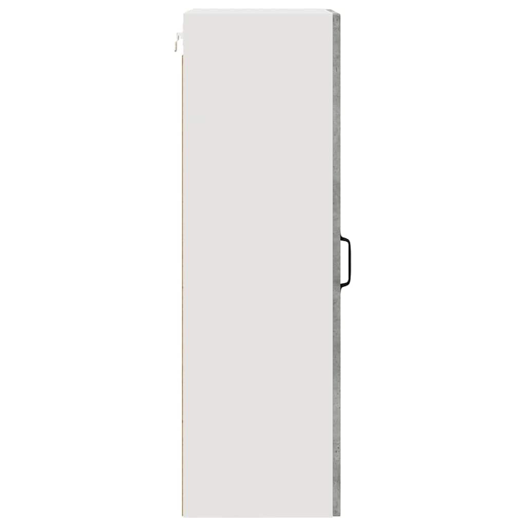 Geschirrspülerfront Kalmar Beton Grau Holzwerkstoff 40 x 31 x 100 cm Wandschrank mit Stauraum für Küchenzubehör und Geschirr, moderner Vorratsschrank für Speisekammer und Essbereich