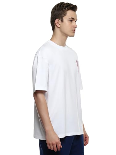 Image of hummel Renew Men's Oversize Fit, Drop Shoulder Crew Neck Graphic Print Casual T-Shirt