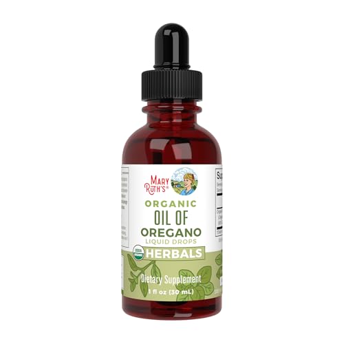 MaryRuth Organics Oregano Oil Drops | 6 Month Supply | USDA Organic Oil of Oregano Liquid | Herbal Blend for Immune Support | Digestive Health | Overall Health | Vegan | Sugar Free | Non-GMO | 1 Fl Oz
