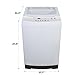 HAMILTON BEACH Portable Washer-LED Digital Display Panel-5 Cycles-Top Loading Design-Low Noise Washing Machine, 2.1 cu ft, White