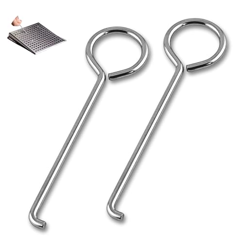 Stainless Steel Drain Key for Oatey Designline Shower Drains – Universal Grate Removal Tool for Linear & Square Models - 2 PK