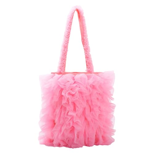 Jamron Mujer Tul Bolsa de Mano Verano Bolsa de Playa Bolsa Compra de Tela SN0703483 Rosa Jamron Mujer Tul Bolsa de Mano Verano Bolsa de Playa Bolsa Compra de Tela SN0703483 Rosa