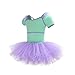Blaward Ballet Leotards for Girls Dance Skirted Leotard Kids Ballet Tutu Dress Bodysuit with Tutu Skirt and Tights Dancewear
