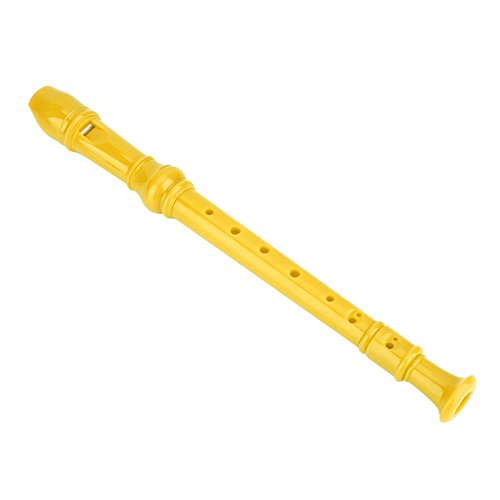 Clarinete de 8 Furos, Flauta de Alto Tom do Gravador Soprano Com Barra de Limpeza para Crianças (YEL