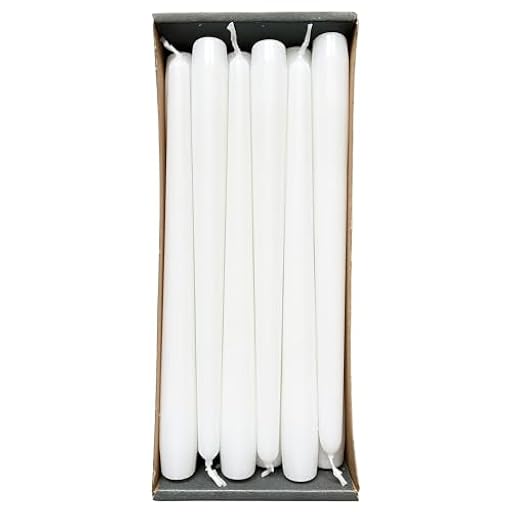 Nordring Lot de 12 velas cónicas de 2,3 cm x 25 cm de alto - Blanco - Certificadas RAL, antigoteo y baja emisión de humo, aproximadamente 8 horas de combustión - Decoración de mesa y candelabro | Ya disponible en tu tienda friki favorita! En mundofriki.es!