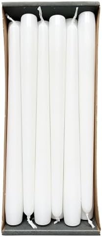 Nordring Tapered Candles 2.3 cm x 25 cm High White Pack of 12 image 5