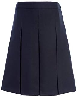 Tommy Hilfiger Big Solid Box Pleat Skirt, Kids School Uniform Clothes for Little & Big Girls, Navy, 8