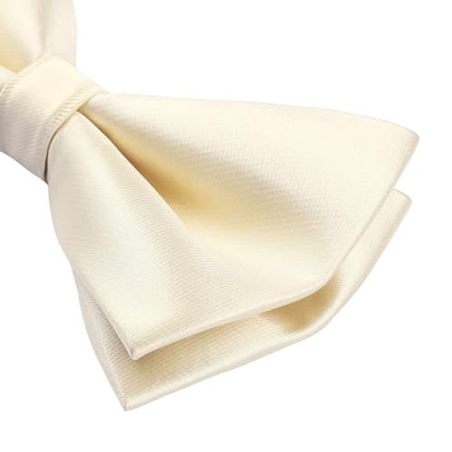 Image of HISDERN Bow Ties for Men Pretied Bowties Classic Formal Business Bow Tie Adjustable Tuxedo Bowtie for Wedding Party
