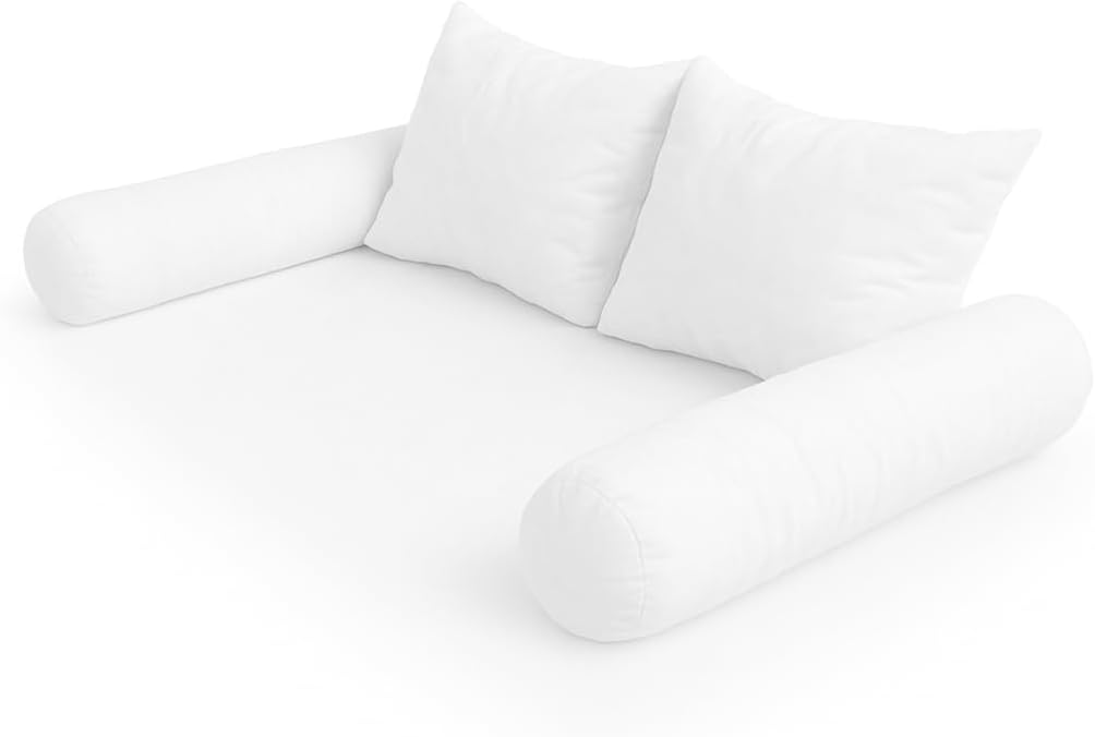 Crib Size Bolster & Back Rest Pillow Cushion Fiberfill Insert ONLY - Style 4