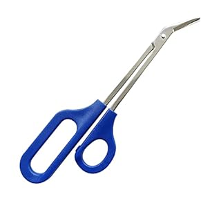 JJHREI 8 Inch Long Handle Toenail Scissors for Thick Nails & Easy Reach Long Handled Toe Nail Clippers for Seniors Women Men