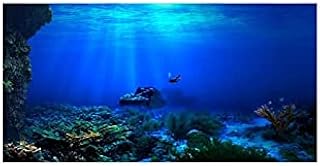 Meiyya 3D Aquarium Background 75 Gallon Tank,Aquarium Poste Fish Tank Background Aquarium Background Poster 3D Effect Adhesive Seaworld Poster for Aquarium Fish Tank Decoration(122 X 50cm)