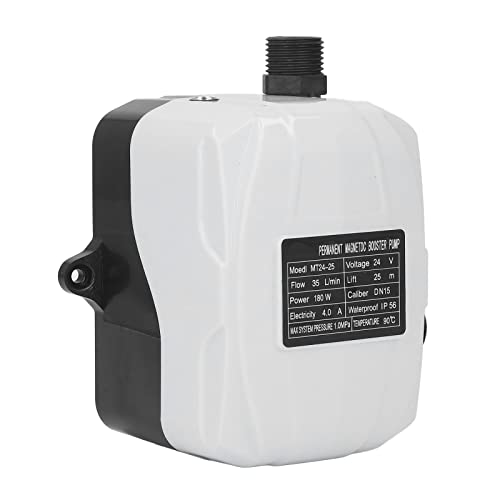 Bomba de Refuerzo de Presión de Agua, Bomba de Refuerzo Automática para el Hogar con Núcleo de Latón, Enchufe de la UE AC100 a 240V Compacto