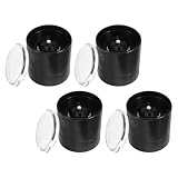 TOBBOMEY 4 Pezzi Tappi per Macinapepe Manuale Coperchi Regolabili per Macina e Pepe Coperture Ermetiche in Materiale Resistente Compatibili con Molteplici Macinini da Cucina