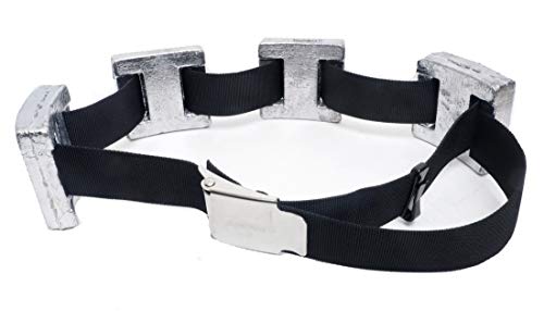 ダイビング用ウエイト、ベルトセット8kg (2kgx4個) ウェイト スキューバダイビング 素潜り スキンダイビング スノーケリング