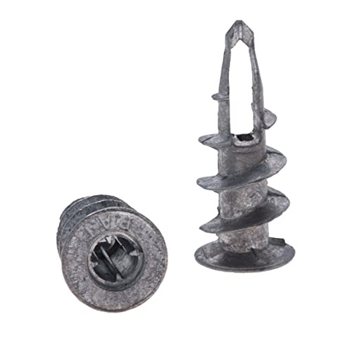 Drywall Anchors, Plasterboard Dowels 50 Pack 15mm x 29mm Alloy Plugs, Drywall Fasteners, Plaster Wall Plugs, Cavity Dowels, Aluminium Fixings - Screw in Anchors for Shelfs, Coat Hangers, Furniture - Image 3