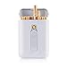 Produktbild ErZhuiZi Zigarettenetui mit USB Feuerzeug Zigarettenschachtel 20pcs 100mm Elegantes Design Flammenlos Windfest Elektrisches Feuerzeug,White