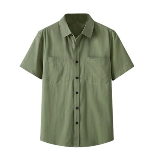 Chemise de travail japonaise manches courtes coton léger coupe décontractée