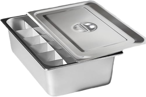 Zitixo おでん鍋、ステンレス鋼、おでん仕切り、関東煮、多用途おでん鍋 厚さ1mm 卓上万能鍋、しゃぶしゃぶ鍋、IHクッカー対応、仕切り鍋、直火対応、中華火鍋 卓上鍋 スパイシー鍋 蓋付き 仕切り付 業務用 家庭用 (18グリッドポット+蓋) [並行輸