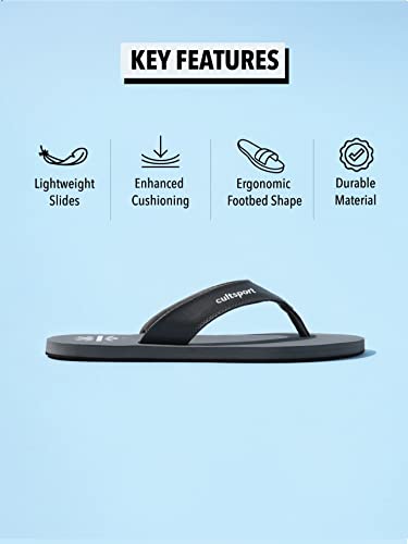 Image of CULTSPORT Men's Glide Sweat Absorbing Eva Flip Flops Slipper