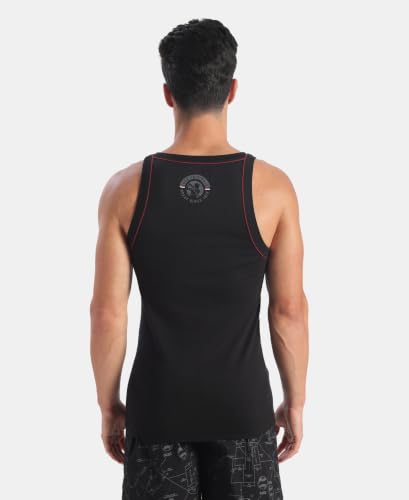 Image of Jockey US54 Men Super Combed Cotton Square Neck Gym Vest with Graphic Print
