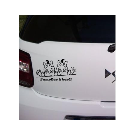 Sticker Bebe Jumelles A Bord Noir Amazon Fr Bebes Puericulture Sticker Bebe Jumelles A Bord Noir Amazon Fr Bebes Puericulture