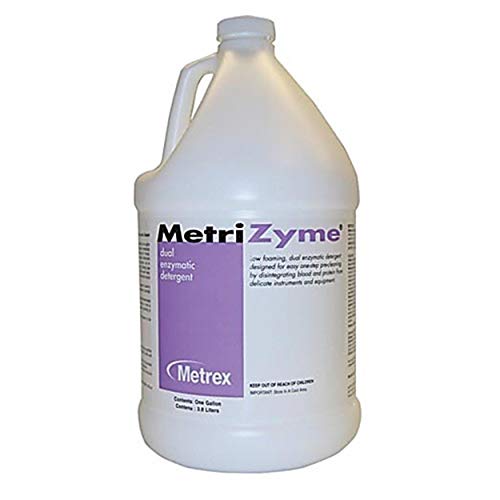 Metrex Met 10-4000-4 Metrizyme Dual Enzymatic Detergent, 1 Gallon #TOP12