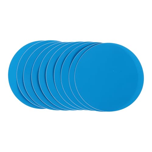 GANAZONO 10 Parches Adhesivos Redondos de PVC de Reparación Fáciles de Usar y Resistentes para Productos Inflables de PVC para Piscinas y Mochilas