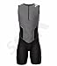 Sparx Men`s Triathlon Suit Tri Race Skinsuit Bike-Swim-Run 3 Pockets Italian Fabric (Gray, Medium)