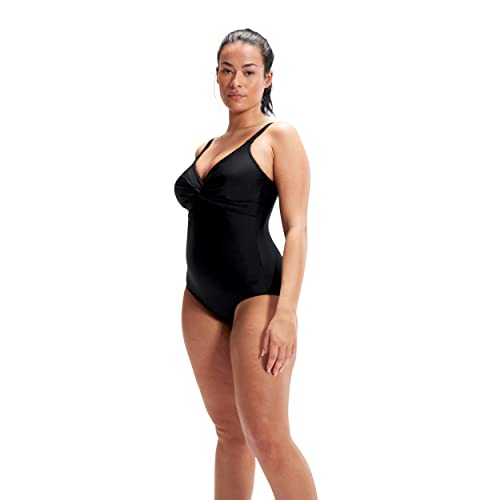 Speedo Damen Brigitte 1 Piece Swimsuit Brigitte 1 Piece, schwarz (Black), 42