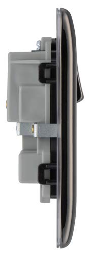 Pack of 5 x BG Nexus NBN22B Twin Switch Sockets Black Nickel 13A, 5 Count (Pack of 1) - Image 4