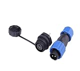 SP13 Waterproof Connector IP68 1/2/3/4/5/6/7/9 Pin Cable Connectors Male/Female Plug and Socket Nut/Flange/Docking(Back Nut,1 Pin)