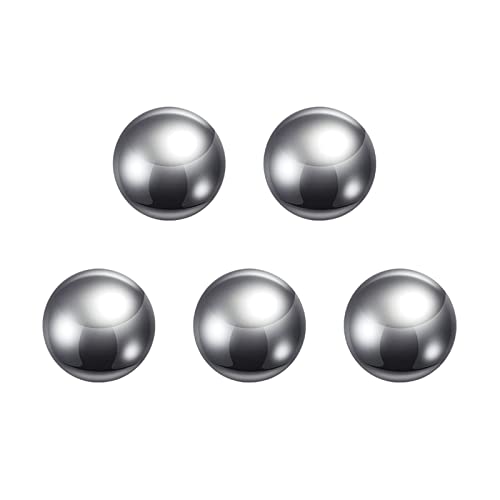 sourcing map 5pcs 25mm Carbon Steel Bearing Balls Precision Polished