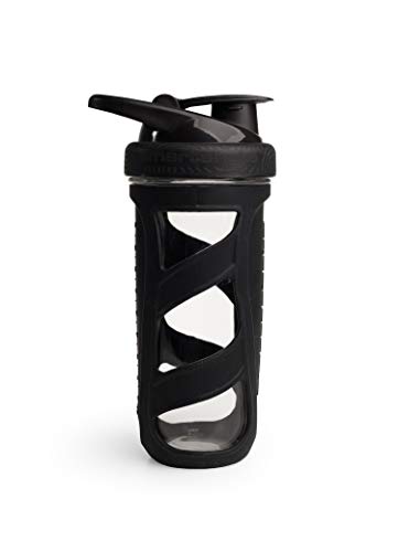 Shaker protéines en verre Smartshake Reforce 700ml noir - 2