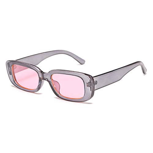 Preisvergleich Produktbild Sonnenbrille Klassische Quadratische Sonnenbrille Für Frauen Retro Fashion Sonnenbrille Protect Rectangle Frame Eyewear-C6_Pink