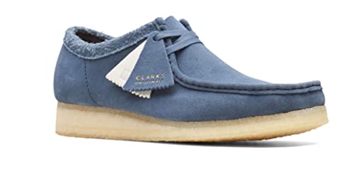 Chaussures Wallabee Clarks en daim bleu idéales pour un style urbain chic