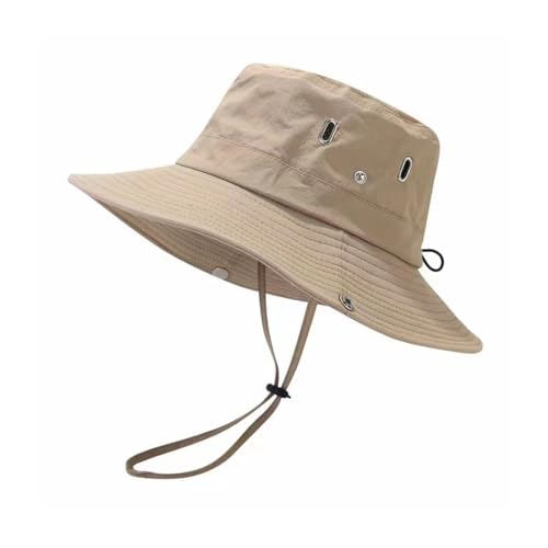 Sombrero Boonie, Sombreros de Sol de ala Ancha, Sombrero de Cubo para Exteriores, Sombrero de Safari Plegable con cordón, Sombrero para el Sol para Acampar y Pescar