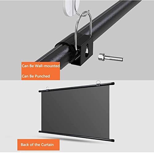 Pantalla manual 60" para proyector, formato 4:3 miniatura 5