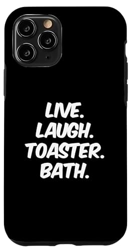 Live Laugh Toaster �o�X�T�C�� Live Laugh Toaster �����C�̈��p �X�}�z�P�[�X iPhone 11 Pro �p
