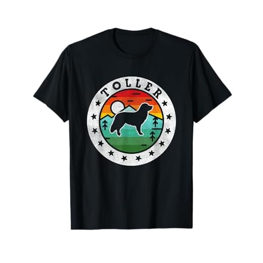 Vintage Nova Scotia Duck Tolling Retriever Toller Retro Dog T-Shirt