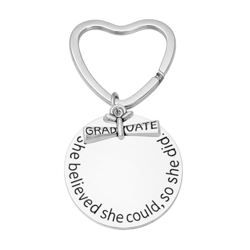 Infinity Collection Graduation Keychain - She Believed She Could So She Did Graduation Gift for Female Graduates, 2026 Edition