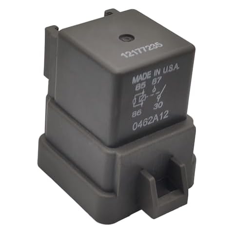 Relay 12177235 12V 4 PIN SPDT Contact Configuration Replace 12177235 898H-1CH-D1SW-R1 12VDC Cover