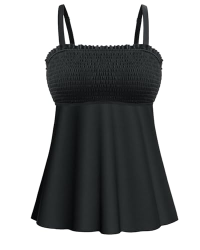 Tankini Swim Tops for Women - Bathing Suit Top No Bottom 2025 Bandeau Swimsuit Tops2