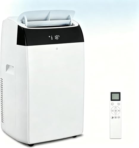 Image of 14000 BTU Portable Air Conditioners with Remote Control, 3-in-1 Free Standing Cooling AC Unit with Fan & Dehumidifier, Cools Room up to 750 sq.ft,Sleep Mode,3 Speed,Auto Swing,24H Timer