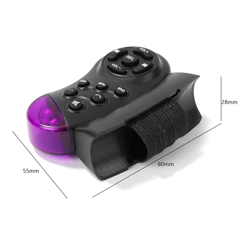 Télécommande au volant boutons de navigation sans fil pour autoradio MP5 de voiture