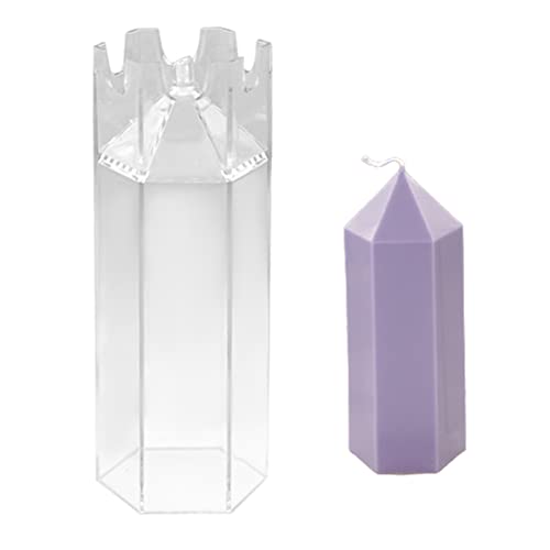 Generic Hexagon Candle Mould Diy Craft Plastic Pillar Soap Making Mold For Aromatherapy #TOP3