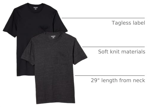 Image of Amazon Essentials Men's Short-Sleeve Crewneck Pocket T-Shirts