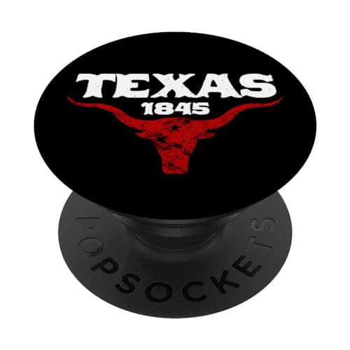 Texas Longhorn Cowboy & Rodeo Lover Cowboy Gift PopSockets Standard PopGrip