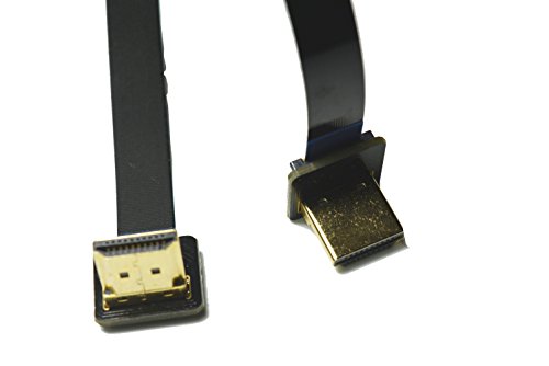 Ffc Hdmi Flat Slim Hdmii Fpv Hdmi Cable Standard Full Normal Male Hdmi Interface 90 Degree To Standard Hdmi Full Hdmi Normal Hdmi 90 Degree For Brushless Gimbal Rig Drone Gimbal Rig Dsrl (20Cm) #TOP6