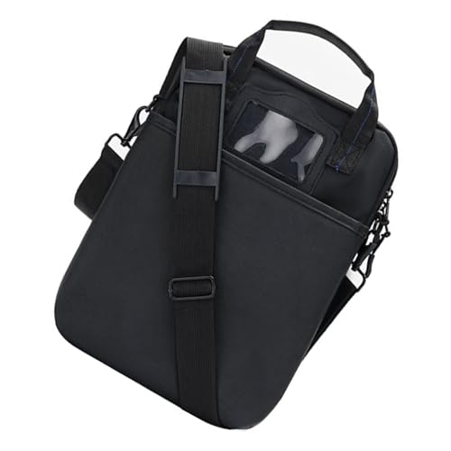Bolsa de mensajero multifuncional de 13 pulgadas para computadora, resistente a la intemperie, tela Oxfords ergonómica, para trabajo, viajes, negocios, laptop, bolsa con protecciones